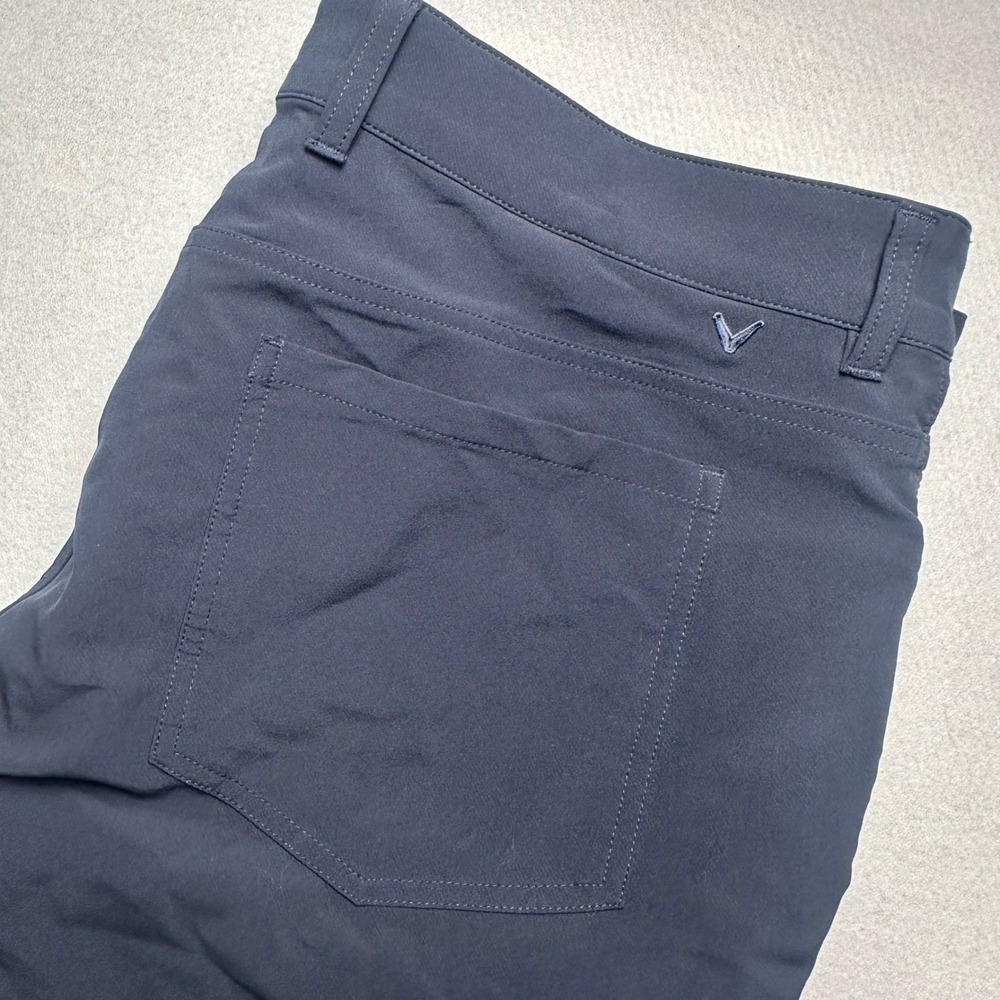 Callaway Golf Pants Mens 38x34 Navy Blue Stretch Performance 5-Pocket Trousers